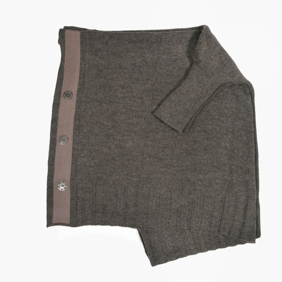 MARELLA Alpaca Wool Blend Box-Cut Coat Jacket Cardigan Snap Closure - Picture 8 of 9